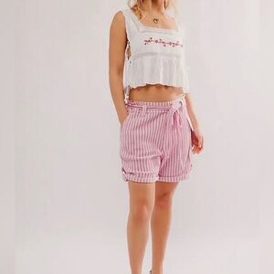 ▪️NWT Free People One Harrison Striped Shorts